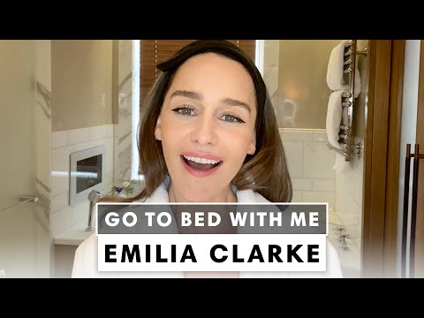 Emilia Clarke's Nighttime Skincare Routine | Go To Bed With Me | Harper's BAZAAR