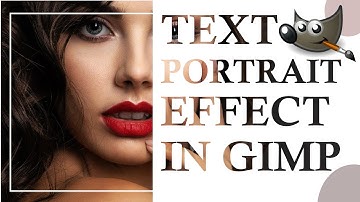 Text Portrait Effect in GIMP