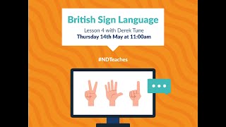British Sign Language (BSL) Beginner’s Level 1: Lesson 4, time