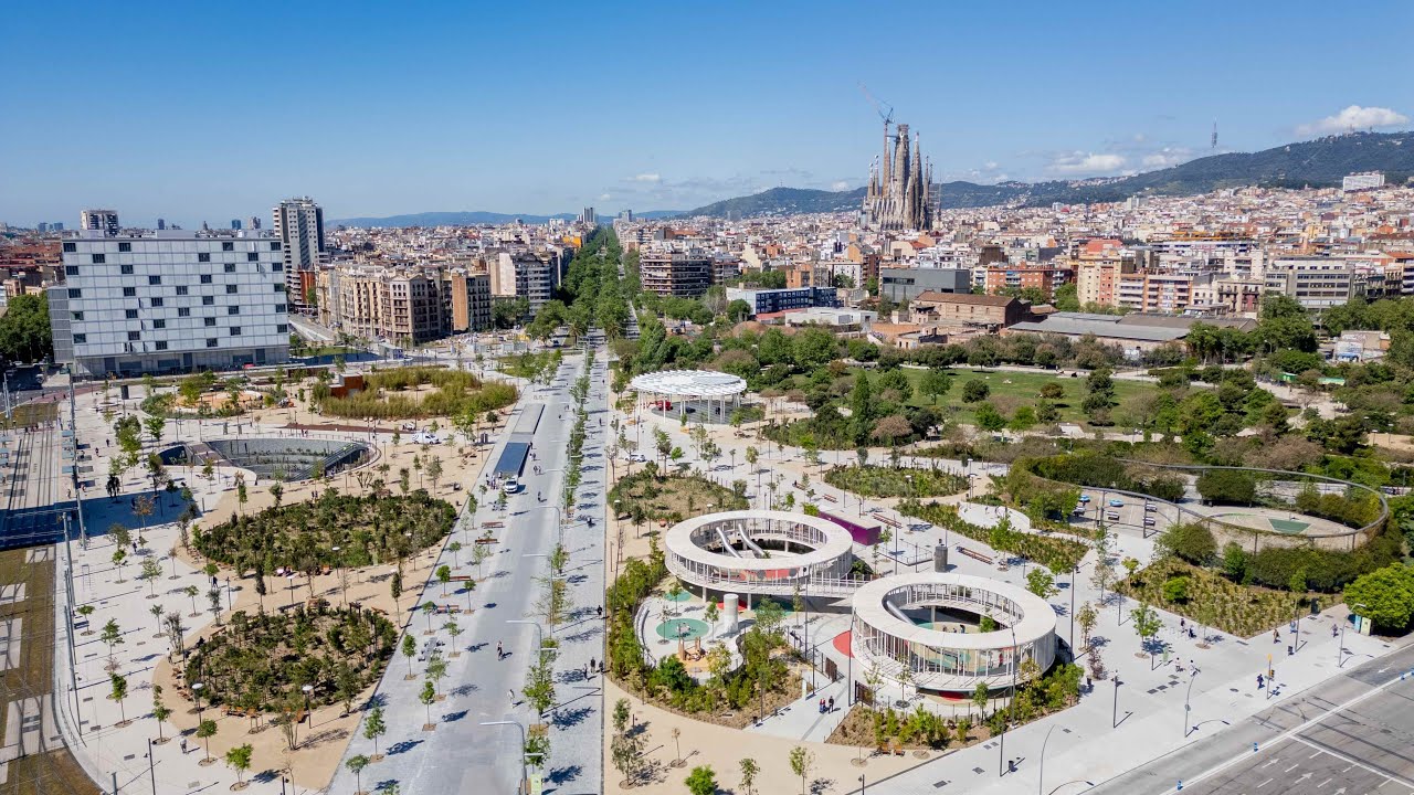 Així és el parc de les Glòries des de l’aire