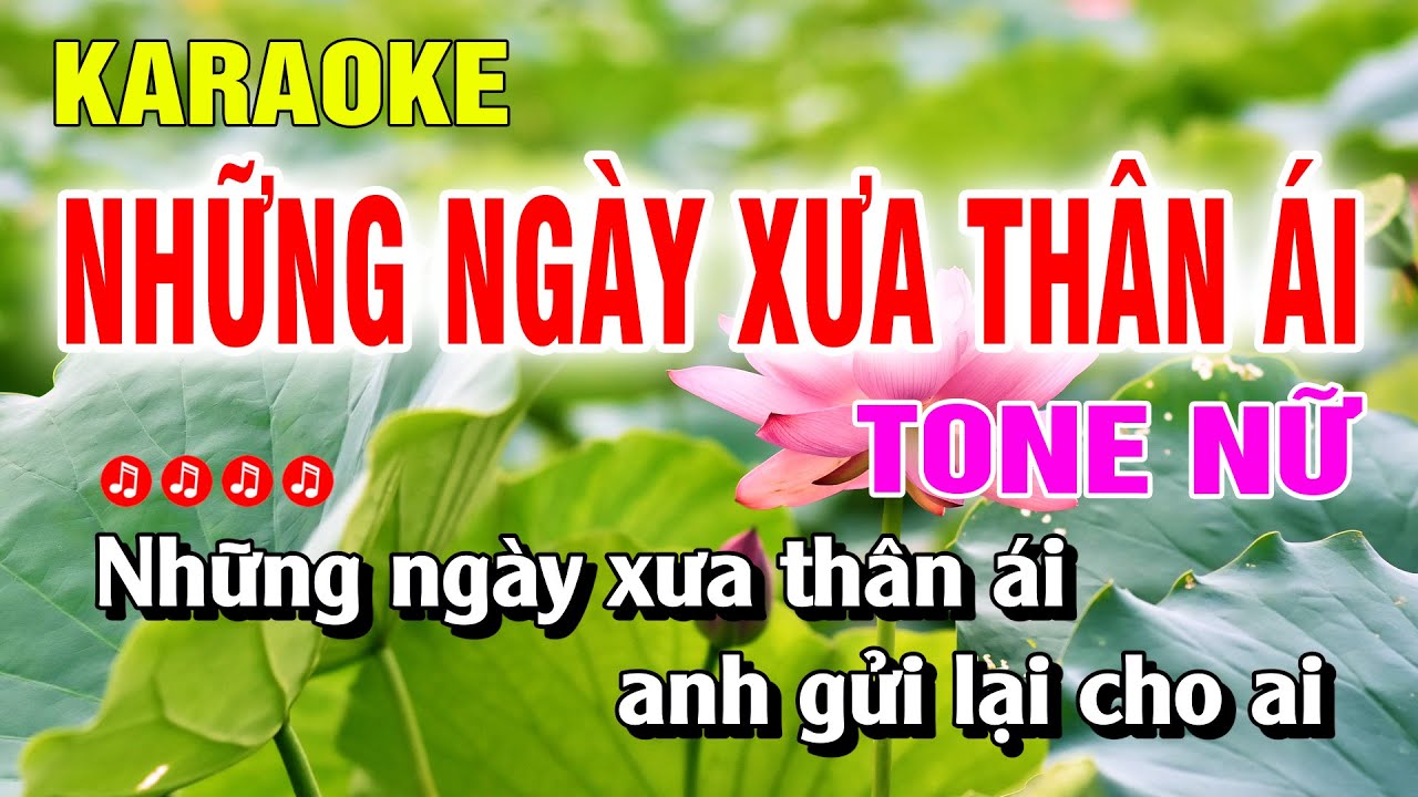 Những Ngày Xưa Thân Ái Karaoke Nhạc Sống Tone Nữ Beat Mới | Kim Chi Karaoke