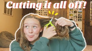 I got a pixie cut! || cutting all my hair off!