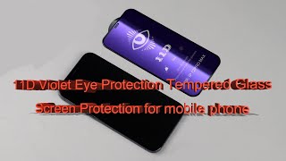 11D Purple Light Eya Protection Tempered Glass Screen Protection