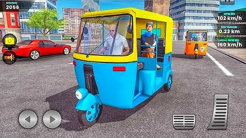 Modern Rickshaw Simulator Game - Tuk Tuk Auto Rickshaw Driving - Android Gameplay