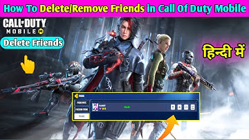 How To Delete•Remove Friends in Call Of duty Mobile | COD Mobile Me Friend Ko Unfriend Kaise Kare