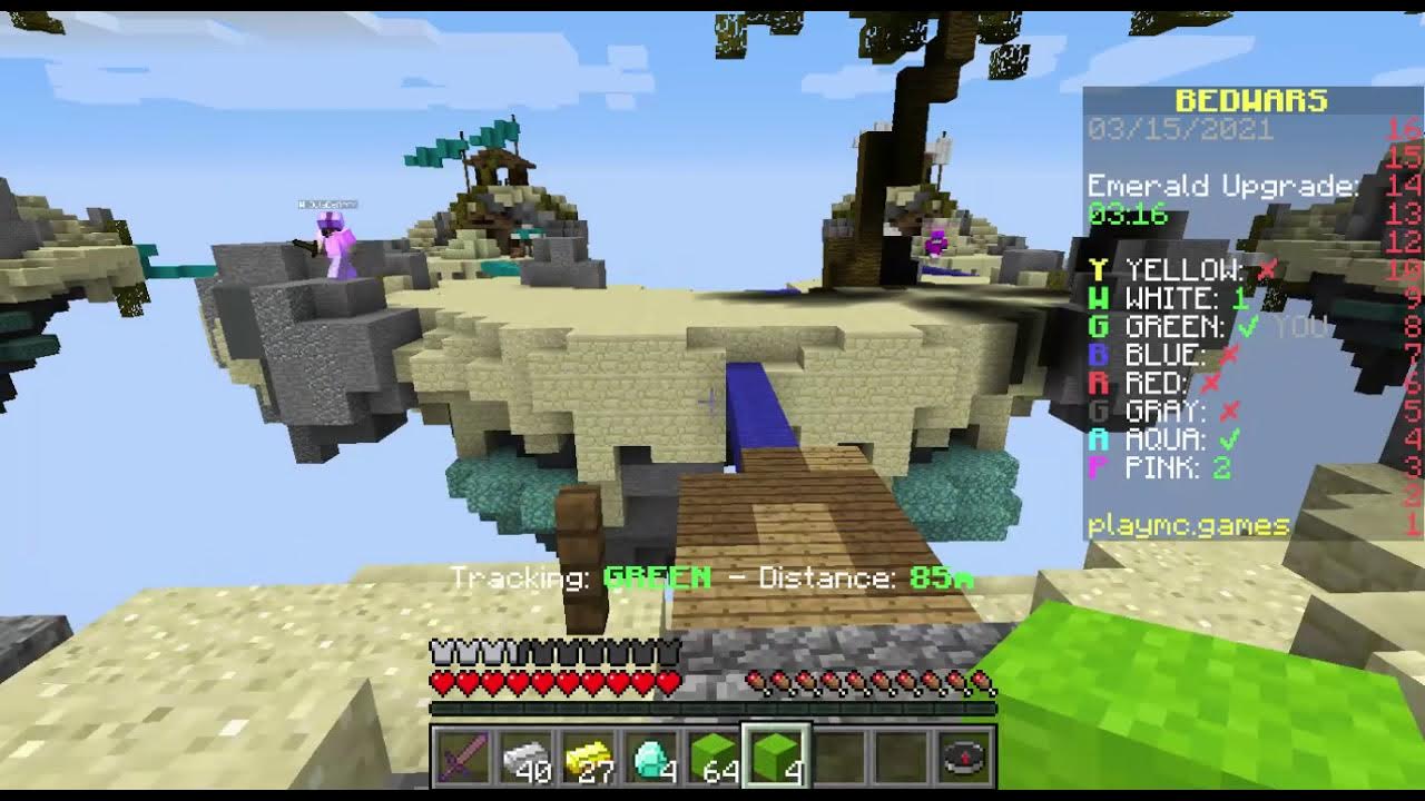 Minecraft bedwars (Java edition obv) YouTube