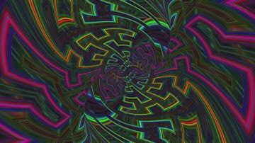 VJ Loop: LayeredWaveTorus RGBSkew