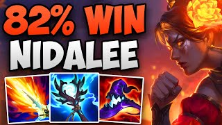 82% WIN RATE CHALLENGER NIDALEE SOLO CARRY GAMEPLAY! | CHALLENGER NIDALEE JUNGLE | Patch 14.1 S14