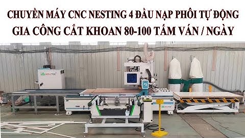 Máy cnc nesting 4 đầu độc lập PRO-R4A | khoan lỗ, chạy rãnh, cắt ván nội thất đa dụng | Holztek