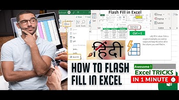 Excel Flash Fill For MAJOR Time Saving (3 Examples) in Hindi#excel #computer #tutorial #tricks#tips