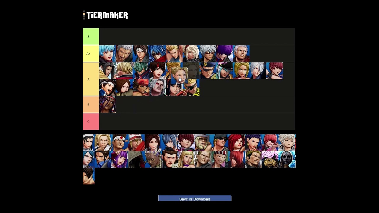 KOF XV: Tier list dos lutadores