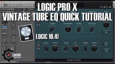 Logic Pro X - Vintage Tube EQ Quick Tutorial (Logic 10.4)