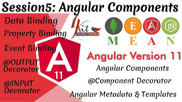 Angular11 Session5 : Angular Components, Decorators, Metadata, Data Binding, Input Output Decorators