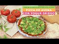 SORPRENDENTE PIZZA DE AVENA CON QUESO Y RÚCULA | Pizza casera con masa de avena y yogur