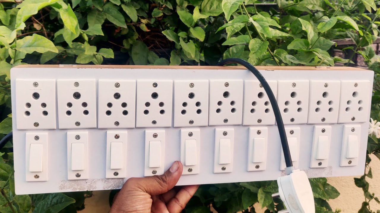 How to make an extension box || 10 Sockets+10 Switches box wiring