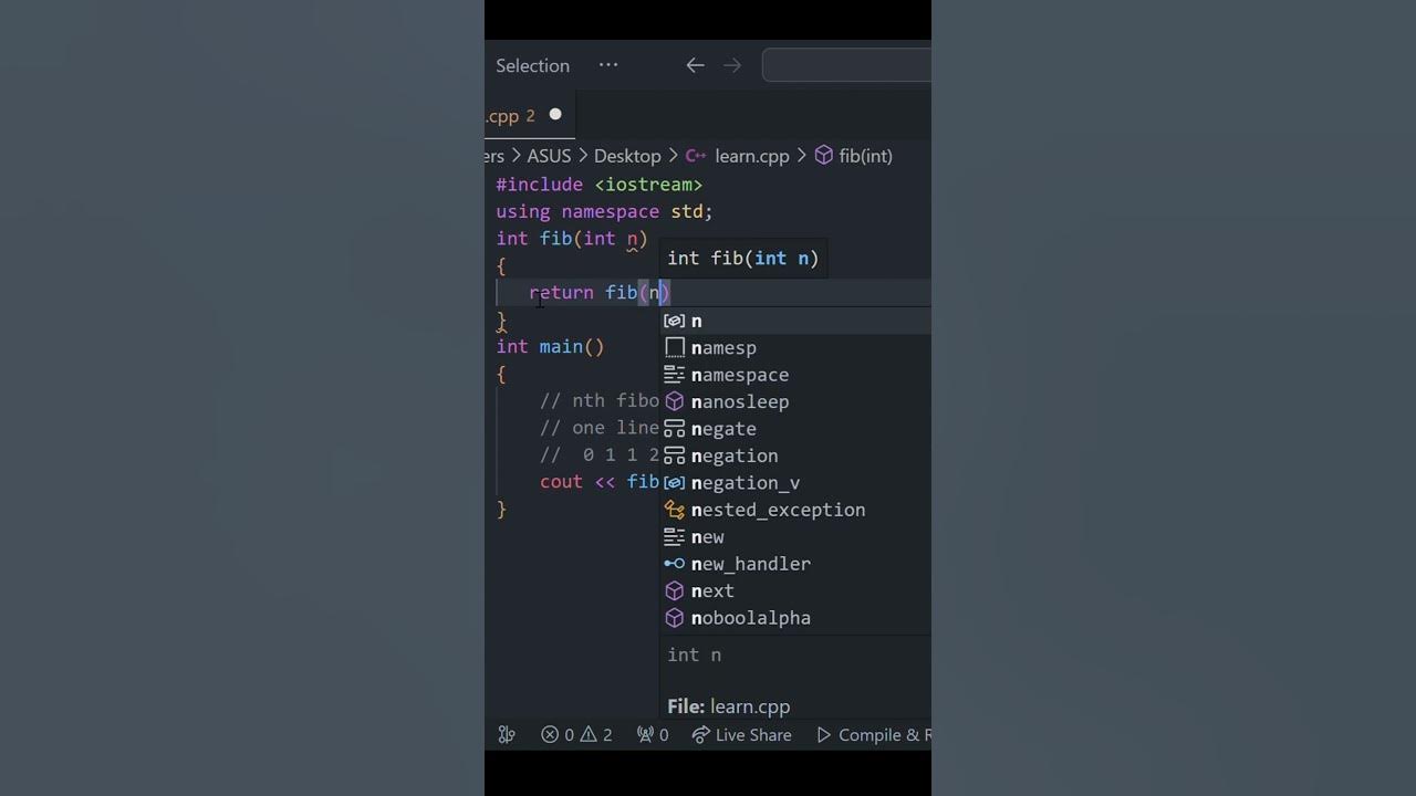  q14 100 find the nth fibonacci number using recursion beginners 