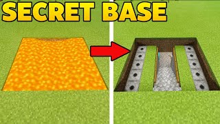 Minecraft: How to make a Secret Lava Entrance! (bedrock)
