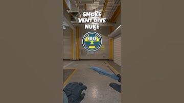 Easiest smoke in NUKE to VENT DIVE! #cs2 #csgo #counterstrike #counterstrike2