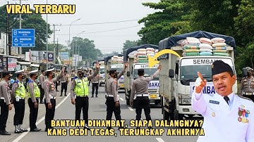 Detik-detik Menegangkan! Bantuan Kang Dedi Dicegat Polisi di Perbatasan