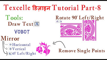 Texcelle Design Tutorial Part-8 | Jacquard Textile Designing | Nedgraphics | VOBOT
