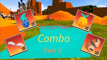 Every Scroll/Fruit Combo in Anime Showdown | Blockman Go (Part 2)