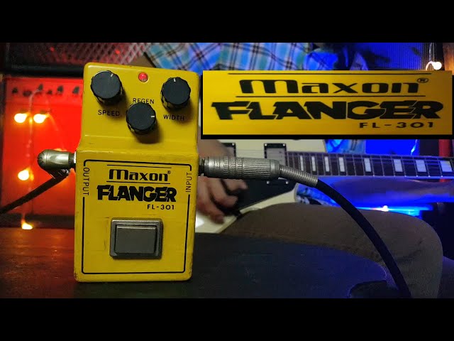 ギター Maxon FL301 Flanger Maxon FL-301 Flanger 1980s Vintage Guitar Pedal Made in