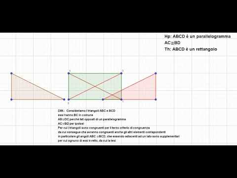 Video: Come Dimostrare Che Un Parallelogramma è Un Rettangolo?