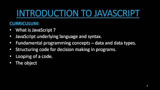 JavaScript for beginners episode 1