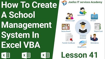 How To Create A School Management System in Microsoft Excel | Step-by-Step Tutorial Lesson 41