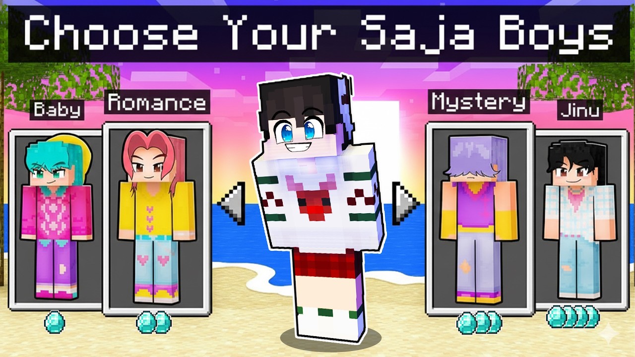 Minecraft, But You Can CHOOSE YOUR SAJA BOYS! (KPOP DEMON)