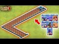 Who Can Survive This Difficult Trap on COC? Trap VS Troops | Troll base Vs Troops #3