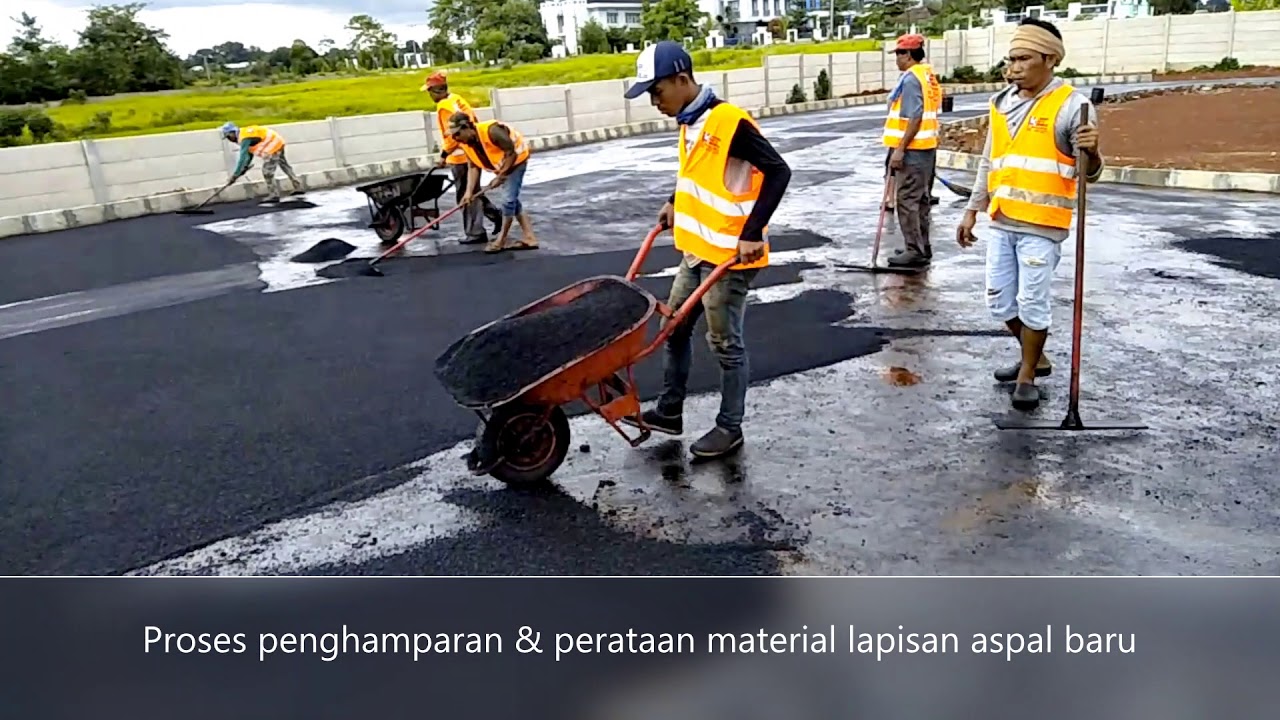 ASPHALT OVERLAY  PROCESS PROSES OVERLAY  ASPAL YouTube