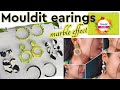 Make Marble Jwellery Effect On Mouldit Clay Earrings | Shilpkar Clay | DIY Jwellery | Mouldit Ideas