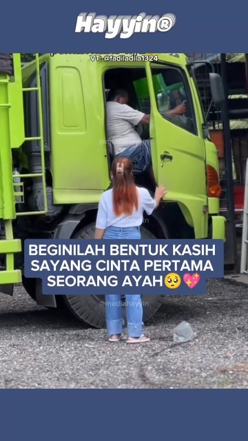 A touching moment when a child greets his truck driver father who returns home ill. #shorts