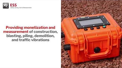 Vibrock V9000 Seismograph Portable Vibration Monitor