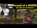Arkansas State Police PURSUIT of a MOPED - tried driving through a backyard and then crocodile tears
