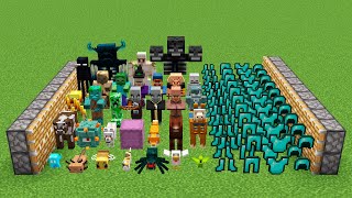 all mobs and X999 diamond armor set combined