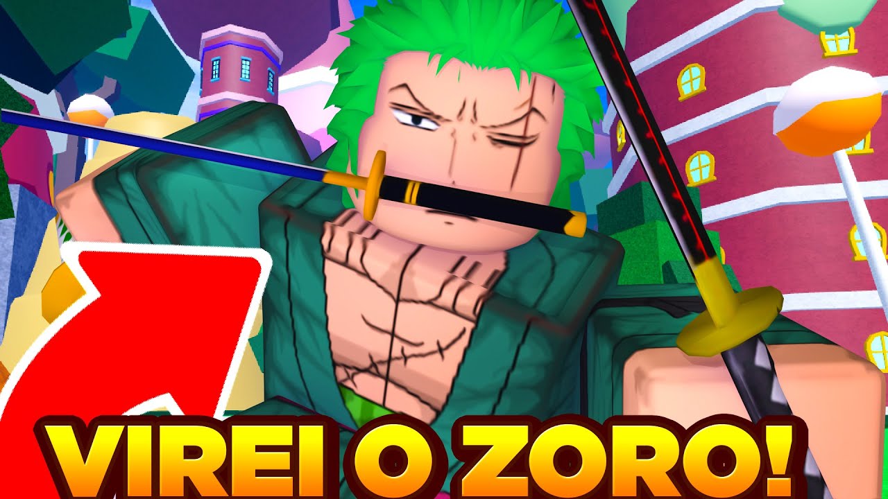 EU VIREI O ZORO NO BLOX FRUITS!! 