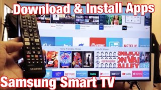 samsung smart tv: how to download & install apps