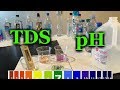 Best bottled water pH TDS test vs tap distilled water alkalinity and acidity