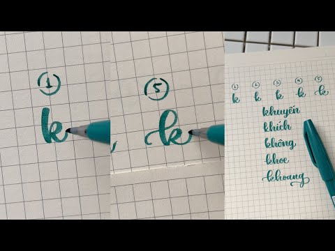 Video [ENG] 5 Cách Viết Chữ K // Happy Hidari - youtube