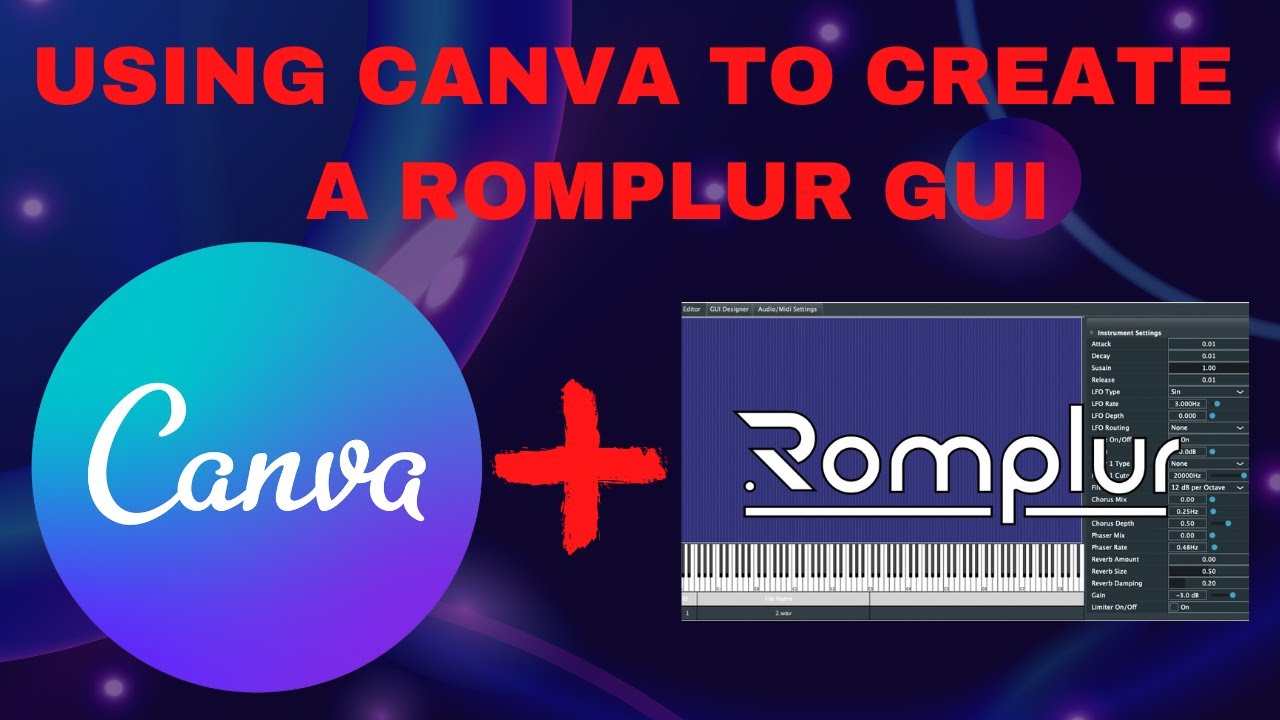 Romplur How to use Canva to create a Romplur GUI or Background - YouTube