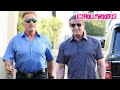 Sylvester Stallone & Arnold Schwarzenegger Speak On Creed 3 While Leaving Lunch In Beverly Hills