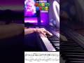 Bowser (Jack Black) - PEACHES (Piano Sheet Music) | The Super Mario Bros. Movie #peaches