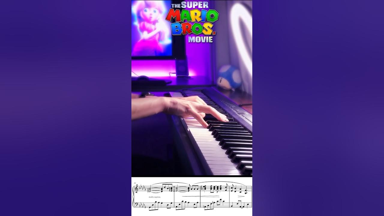 PEACHES Jack Black Super Mario Bro Piano Sheet Music Score -  Portugal