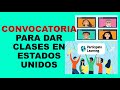 Soy Docente: CONVOCATORIA PARA DAR CLASES EN ESTADOS UNIDOS // PARTICIPATE LEARNING