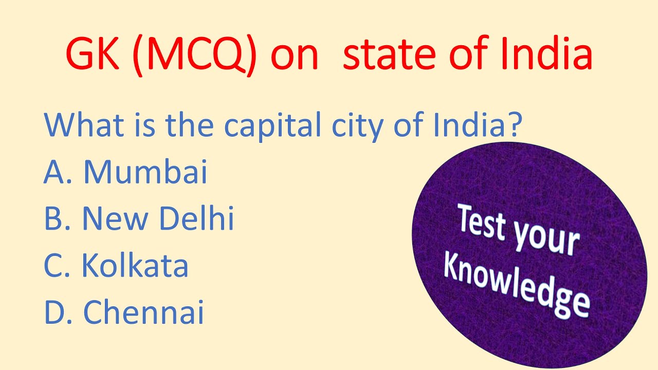 GK Questions Answers In English (MCQ) General knowledge questions and answers GK in English