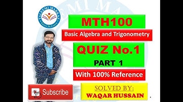 MTH100 quiz no 1 solution by taleemi markaz part 1