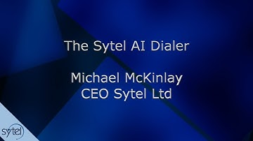 The Sytel AI Dialer
