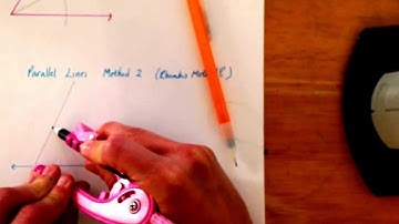 Bisecting an angle and constructing parallel lines using the rhombus method